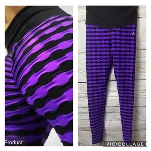 Stylish Purple and Black Women's Pants